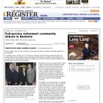 The Orange County Register- Full-service retirement community debuts in Anaheim _ center, village, commu_Page_1